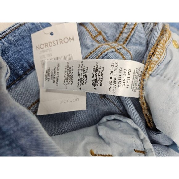 New Frame Le Crop Mini Boot Jeans Womens 24 Bootcut Tide Pool Grind - Picture 7 of 9